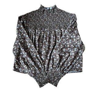 New Oak + Fort Long Sleeve Blouse Size XL